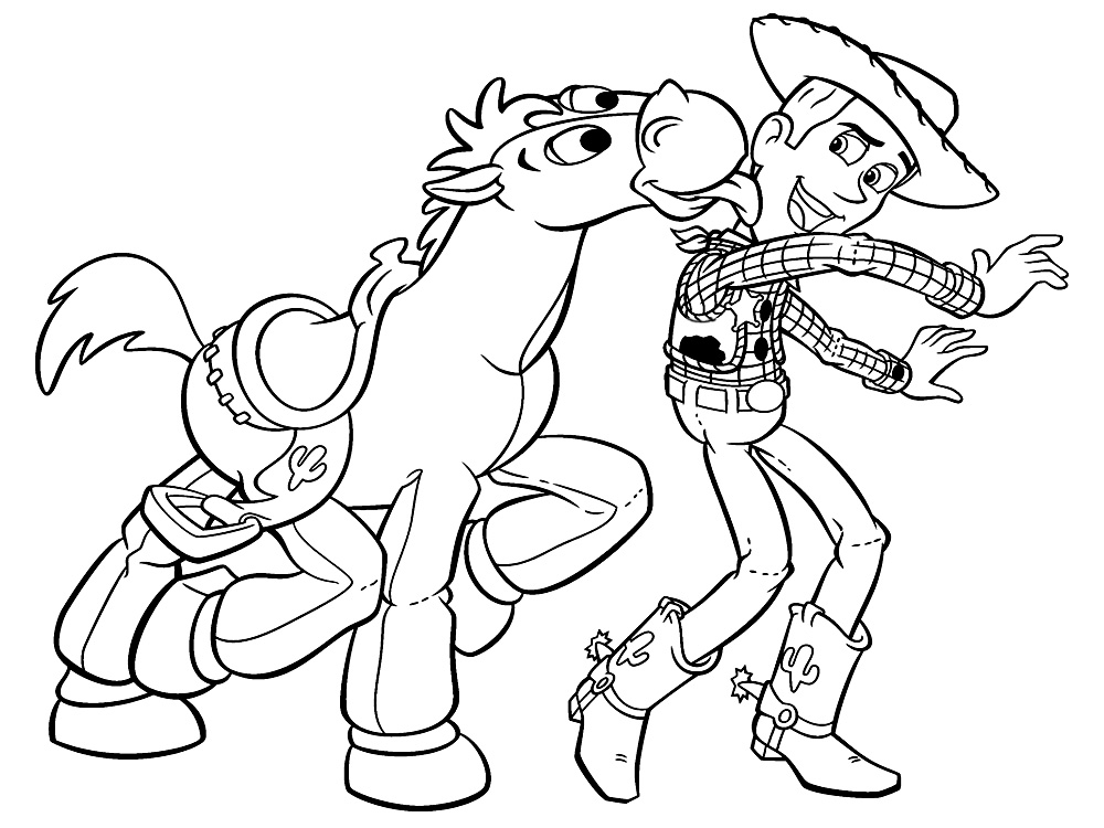 Dibujos para colorear - Toy Story, imprimir gratis