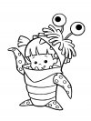 Dibujos para colorear - monsters Inc, para niñas y niños