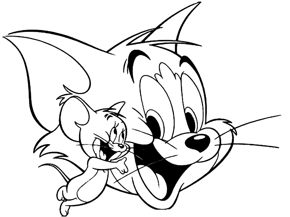 Dibujos para colorear - Tom y Jerry
