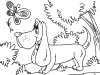 Dibujos para colorear - perros, para desarrollar la generación menor