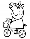 Dibujos para colorear - Peppa Pig, para niñas y niños
