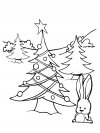 Algo útil para niñas y niños - dibujos para colorear - arbol de Navidad