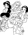 Gratuitos dibujos para colorear - princesas, descargar e imprimir
